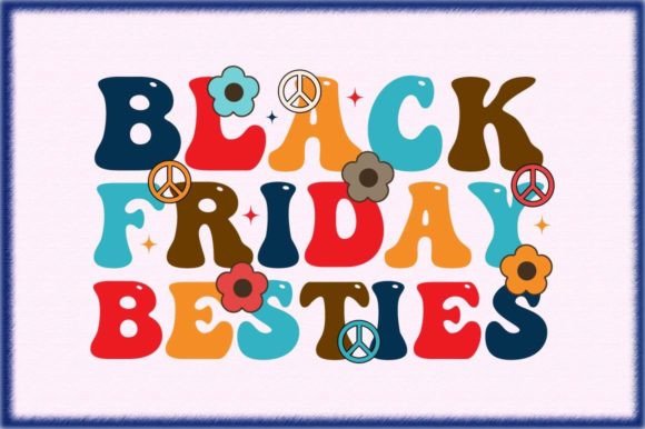 Black Friday Besties Retro Svg Graphic Crafts By Crafts_Store