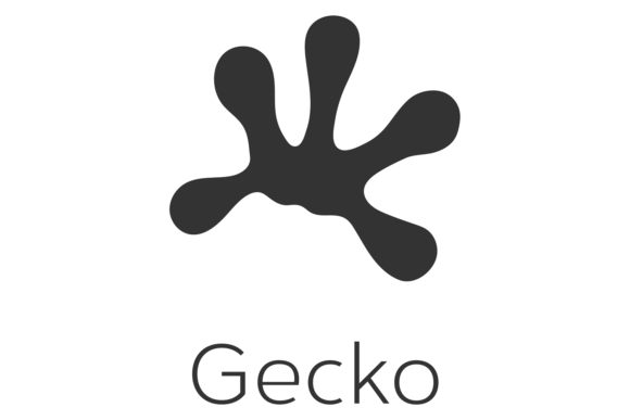 Gecko Footprint. Lizard Foot Mark. Black Gráfico Ilustrações para Impressão Por onyxproj