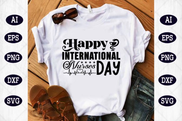 Happy International Nurses Day Grafica Creazioni Di design ArT
