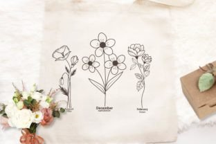 Birth Month Flowers Svg, Flower Bundle, Graphic Print Templates By Chaicharee Design Shop 4