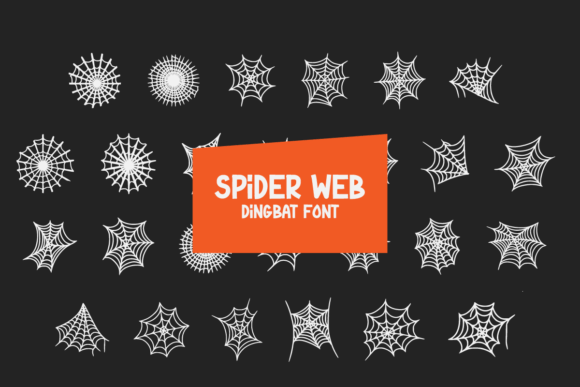 Spider Web Font Dingbat Font Di Masyafi Studio
