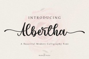 Albertha Script Fonts Font Door Madatype Studio 1