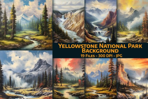 Yellowstone National Park Background Graphic Backgrounds By FunFiles