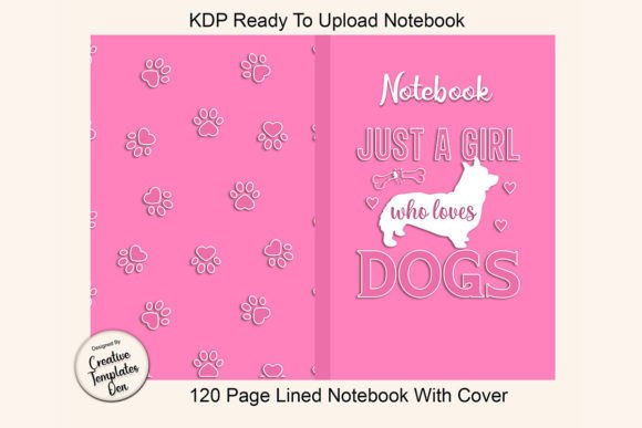 Dog Lovers KDP Complete Notebook Gráfico Plantillas de Impresión Por Creative Templates Den