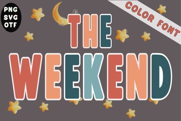 The Weekend  Polices de Couleur Police Par Color Studio