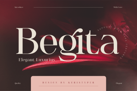 Begita Serif Font By Keristyper