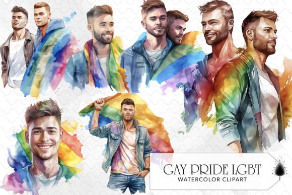 Gay Pride LGBT Sublimation Bundle Gráfico Ilustraciones Imprimibles Por DS.Art