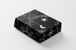 Celestial Moon Flower Graphic Patterns By Finiolla Design 3