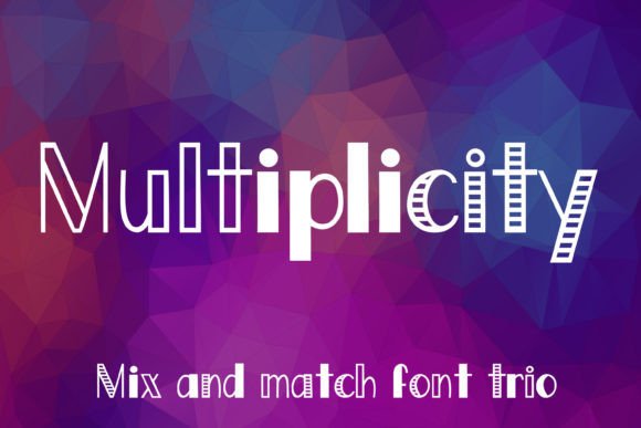 Multiplicity Display Font By stacysdigitaldesigns