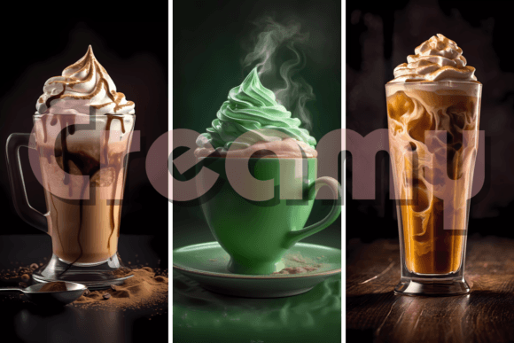 Creamy Espresso Delight Image Collection Graphic Food & Drinks By Pro Aurora Designs