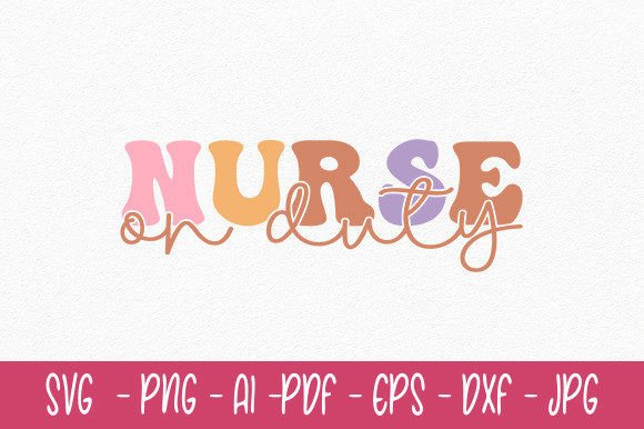 Nurse on Duty Svg Design Grafika Rękodzieła Przez UixFix