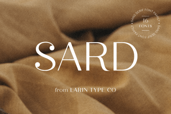 Sard Sans-Serif-Schriftarten Schriftart Von Pasha Larin