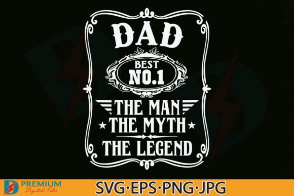 Vintage Dad SVG Designs, Fathers Day PNG Gráfico Designs de Camisetas Por Premium Digital Files