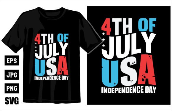 4th of July USA Independence Day Free Graphic T-shirt Designs By Designs River