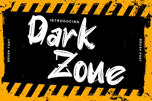 Dark Zone Czcionki do Wyświetlania Czcionka Przez Home Work Creative Studio