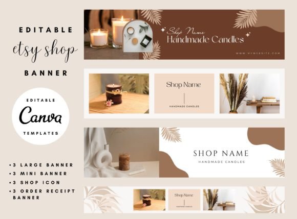 Etsy Shop Banner Template Canva Editable Graphic Graphic Templates By Digital Soul Design
