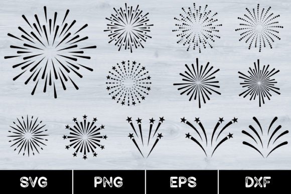 Firework, Carnival, Svg Graphic Illustrations By AnuchaSVG