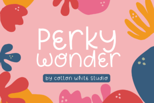 Perky Wonder Czcionki Skryptowe Czcionka Przez Cotton White Studio 1