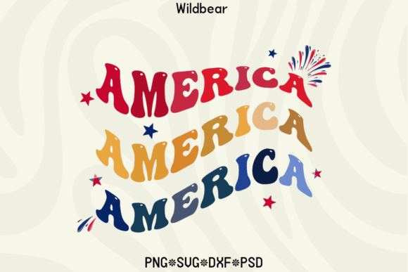 USA Independence Day Slogan | AMERICA Grafika Rękodzieła Przez Clipart Time