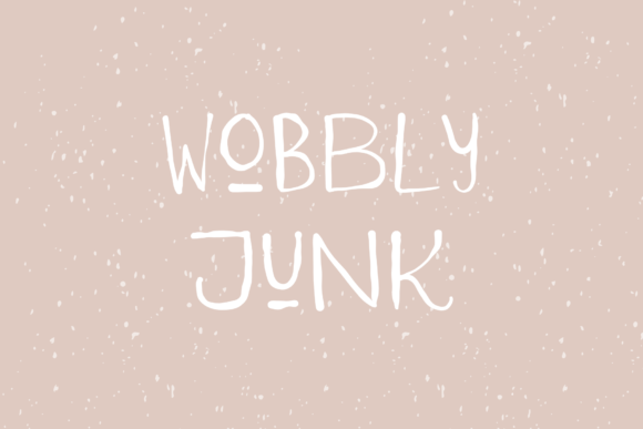 Wobbly Junk Skript-Schriftarten Schriftart Von Cotton White Studio