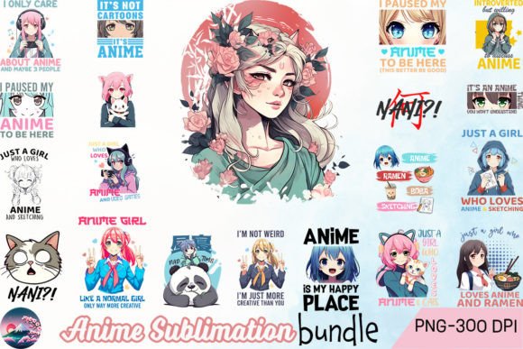 Anime Sublimation Bundle Graphic Crafts By Cherry Blossom