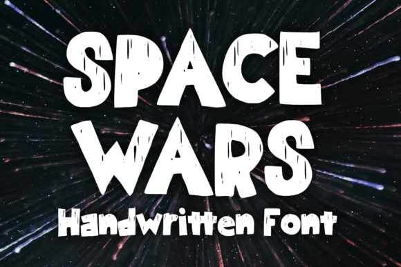 Space Wars Display Font By MVMET