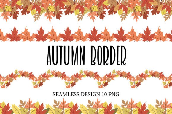 Autumn Border PNG Graphic Illustrations By Dysenkart