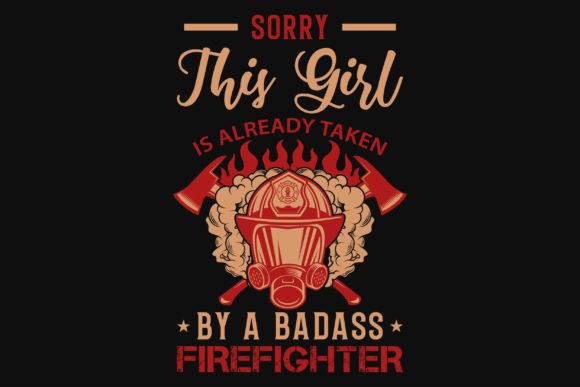 Firefighter Typography Graphics Tshirt Graphic T-shirt Designs By Creative Tshirt Designer