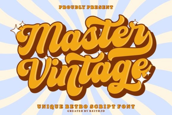 Master Vintage Display Font By Keithzo (7NTypes)