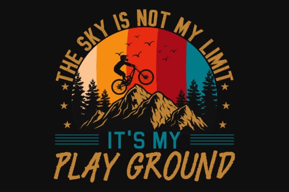 Mountain Bicycle Riding Adventure Tshirt Graphic T-shirt Designs By Creative Tshirt Designer