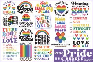 Retro Pride SVG Bundle. Graphic Crafts By Hkartist12 1
