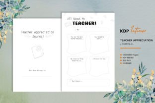 Teacher Appreciation Journal KDP Gráfico Interiores KDP Por Graphics Studio Zone 1
