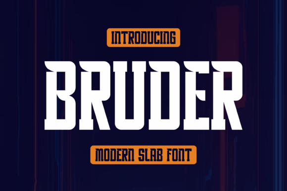 Bruder Slab Serif Font By lelevien