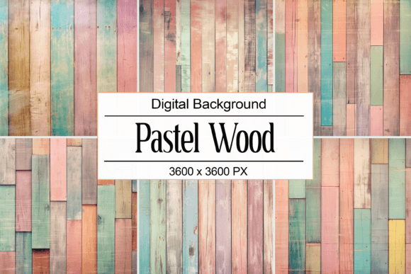 Pastel Wood Graphic Backgrounds By Pro Designer Team