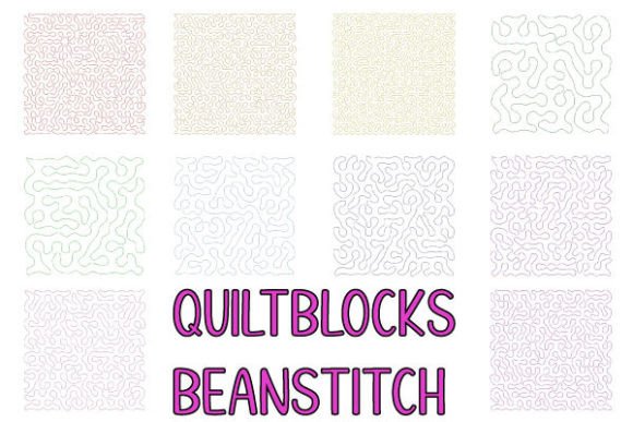 Quiltblocks 7,01" / 178mm Backgrounds Embroidery Design By Stickmops-Designs