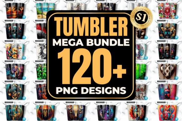 The Tumbler Mega PNG Bundle Bundle By Regulrcrative