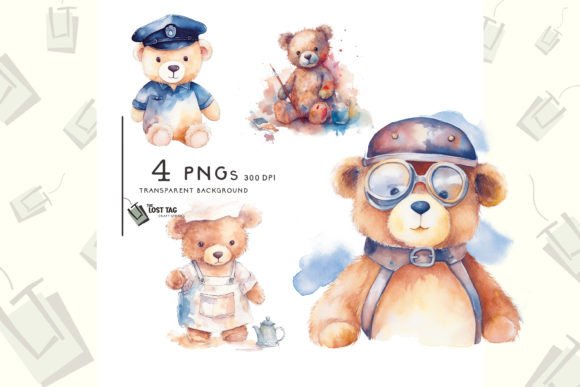 FREEBIES Teddy Bear Clipart Free Bundle Graphic Illustrations By SVGbyCalligrapher