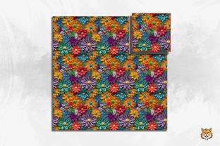 3D Flower Seamless Pattern Bundle Graphic Patterns By Meow.Backgrounds 10