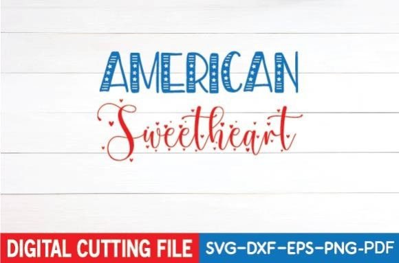 American Sweetheart Svg Illustration Designs de T-shirts Par digital svg design stor