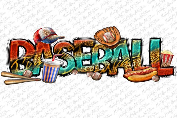Baseball Png, Baseball Sublimation, Ball Grafica Modelli di Stampa Di MintyCoffeeArtStore
