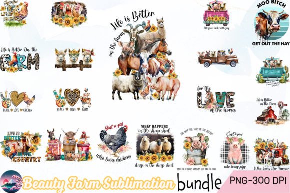 Beauty Farm Sublimation Bundle Graphic Crafts By Cherry Blossom