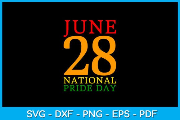 June 28 National Pride Day SVG T-Shirt Graphic T-shirt Designs By TrendyCreative