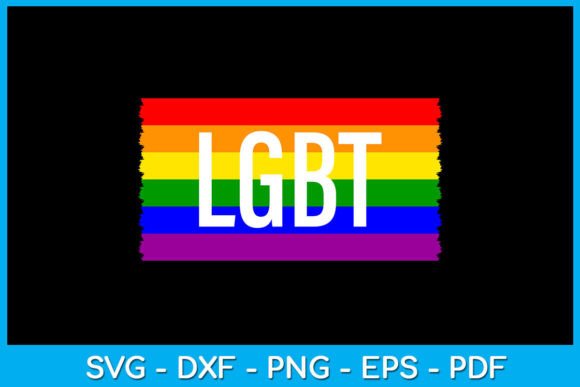 LGBT Pride Flag SVG T-Shirt Design Gráfico Diseños de Camisetas Por TrendyCreative