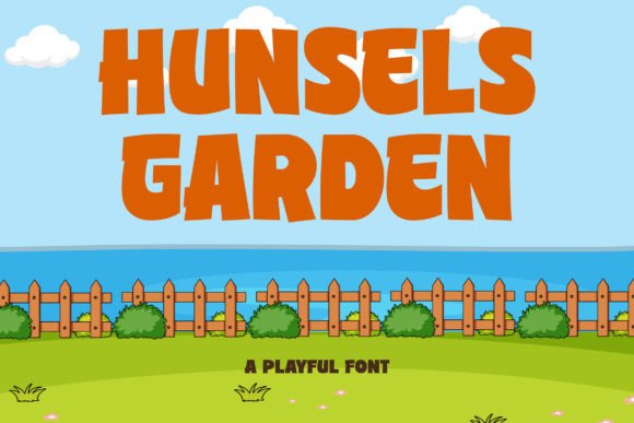 Hunsels Garden Display Font By konstantinestudio