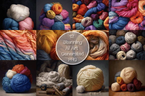 Yarn Graphic AI Illustrations By Laura's Imperfections