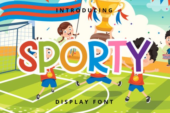 Sporty Display Font By Planetz studio
