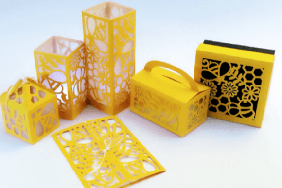 Wedding Bee Set Sets 3D SVG Craft By 3D SVG Crafts
