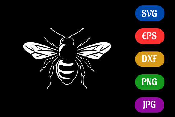 Bee - Quality DXF Icon Cricut Graphic AI Illustrations By Creative Oasis
