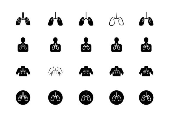 Lungs Icon Graphic Icons By masuda072020