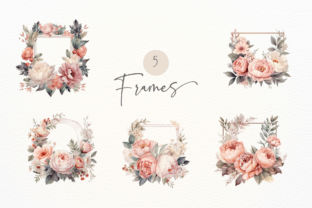 Blushing Beauty - Watercolor Florals Graphic AI Illustrations By Daisy Trail 3